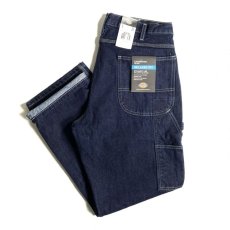 画像3: Dickies Relax Fit Straight Leg Carpenter Duck Jeans Rinsed Indigo Blue (RNB) / ディッキーズ リラックスフィット ストレート ペインター ダック ジーンズ (3)