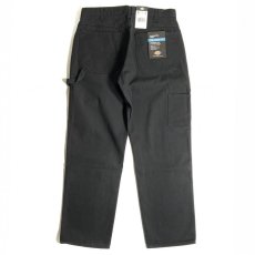 画像1: Dickies Relax Fit Straight Leg Carpenter Duck Jeans - Rinsed Black (RBK) (1)