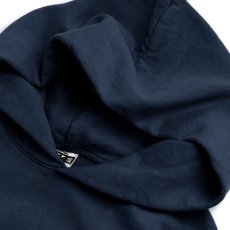 画像2: Los Angeles Apparel 14oz Heavy Fleece Hoodie Navy / ロサンゼルスアパレル 14オンス ヘビーフリース スウェットフーディ ネイビー (2)