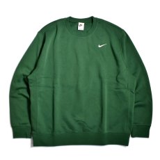 画像1: NIKE Club Fleece Crewneck Sweat Shirts - Dark Green (1)
