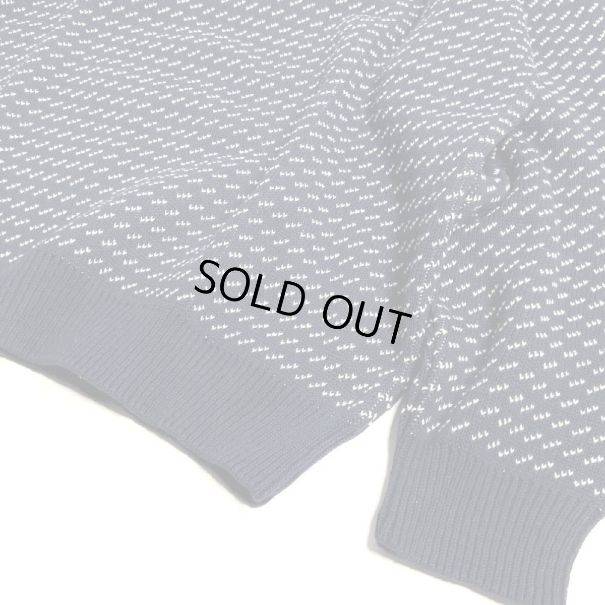 画像3: Binghamton Knitting Company Fleck Pullover Knit Sweater - NavyｘNatural (3)