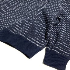 画像3: Binghamton Knitting Company Fleck Pullover Knit Sweater NavyｘNatural / ビンガムトン ニッティングカンパニー フレック プルオーバー ニット セーター ネイビーｘナチュラル (3)