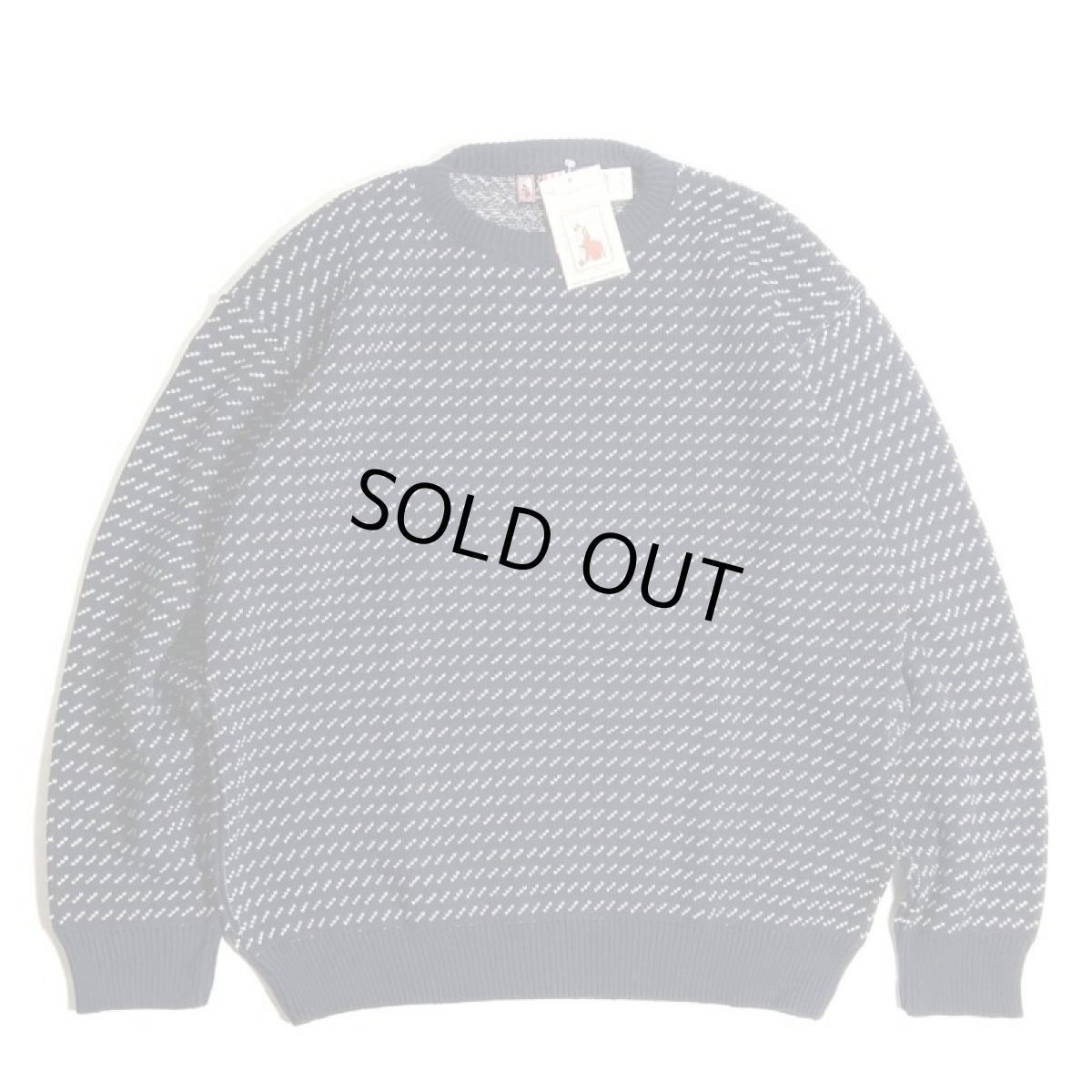 画像1: Binghamton Knitting Company Fleck Pullover Knit Sweater - NavyｘNatural (1)