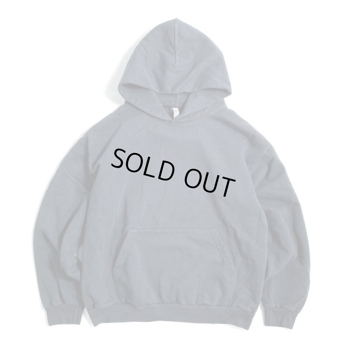 画像1: Los Angeles Apparel 14oz Garment Dye Heavy Fleece Hoodie - Dolphin Blue (1)
