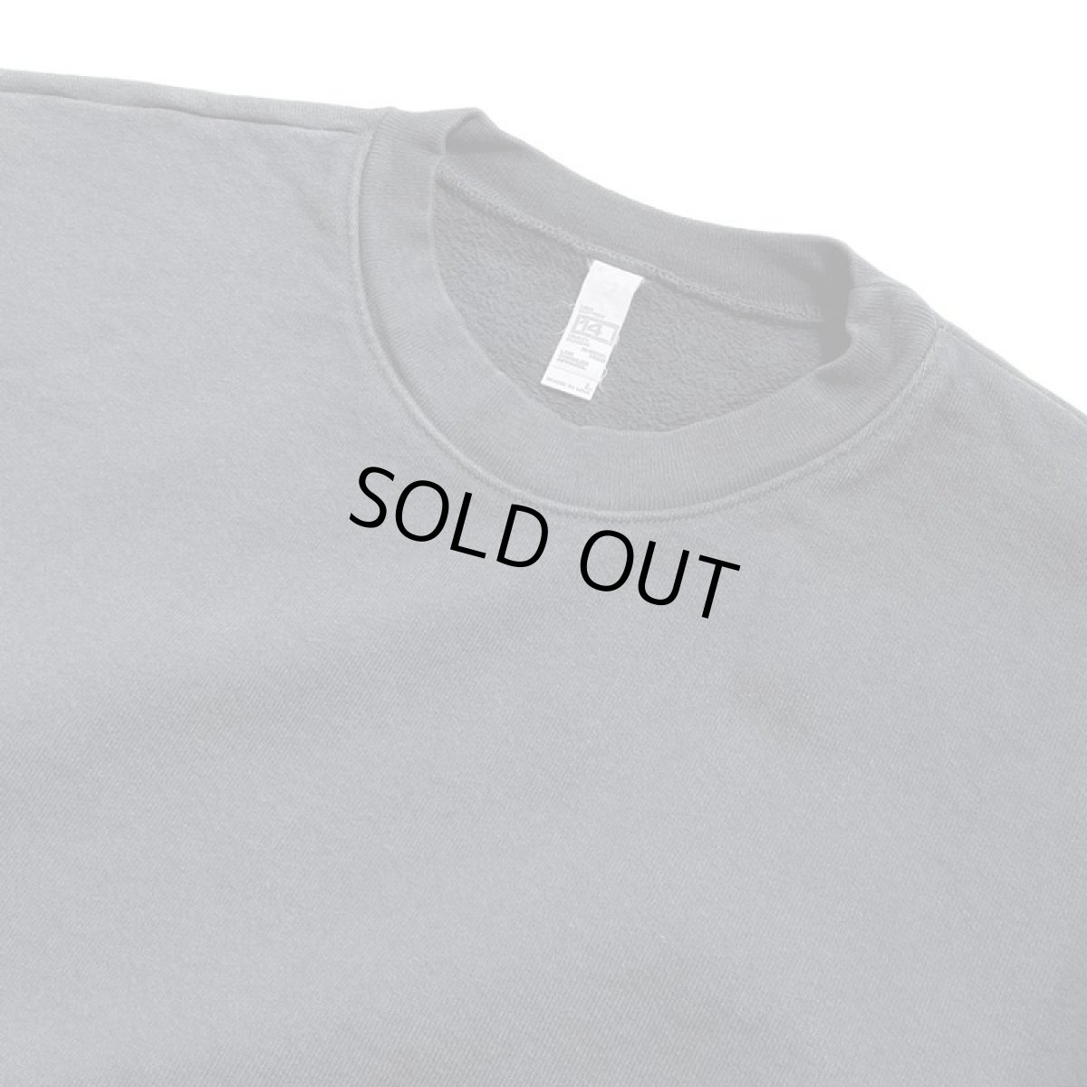 画像2: Los Angeles Apparel 14oz Garment Dye Heavy Fleece Crewneck - Off Black (2)