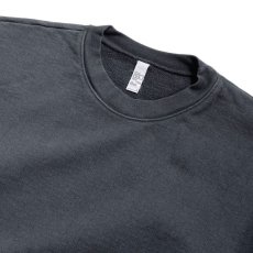 画像2: Los Angeles Apparel 14oz Garment Dye Heavy Fleece Crewneck - Off Black (2)