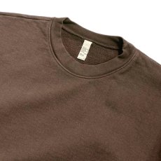 画像2: Los Angeles Apparel 14oz Garment Dye Heavy Fleece Crewneck - Choco (2)
