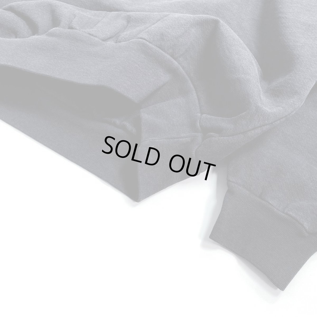 画像3: Los Angeles Apparel 14oz Garment Dye Heavy Fleece Crewneck - Off Black (3)