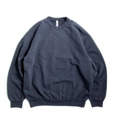 画像1: Los Angeles Apparel 14oz Garment Dye Heavy Fleece Crewneck - Dolphin Blue (1)