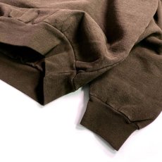 画像3: Los Angeles Apparel 14oz Garment Dye Heavy Fleece Crewneck Choco / ロサンゼルスアパレル 14オンス ガーメントダイ ヘビーフリース クルーネック スウェット チョコ (3)