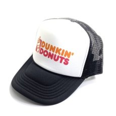 画像1: Trucker Hat USA Dunkin' Donuts Black / トラッカーハットユーエスエー メッシュキャップ ダンキンドーナツ ブラック (1)