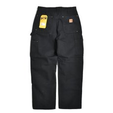 画像1: Carhartt USA B136 Double Front Washed Duck Utility Work Pants - Black (1)