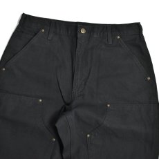 画像3: Carhartt USA B136 Double Front Washed Duck Utility Work Pants - Black (3)