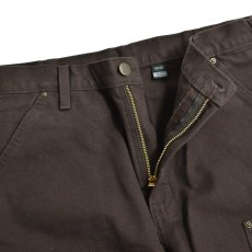 画像4: Carhartt USA B136 Double Front Washed Duck Utility Work Pants - Dark Brown (4)