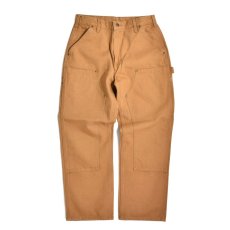 画像2: Carhartt USA B136 Double Front Washed Duck Utility Work Pants - Carhartt Brown (2)