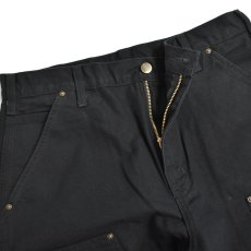 画像4: Carhartt USA B136 Double Front Washed Duck Utility Work Pants - Black (4)