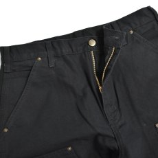 画像4: Carhartt USA B136 Double Front Washed Duck Utility Work Pants Black / カーハート ダブルフロント ウォッシュド ダック ユーティリティー ワークパンツ ブラック (4)