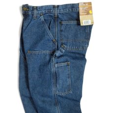 画像7: Carhartt USA B73 Washed Logger Double Front Work Jean Dark Stone / カーハート B73 ウォッシュド ロガー ダブルニー ペインターデニム ダークストーン (7)