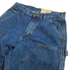 画像4: Carhartt USA B73 Washed Logger Double Front Work Jean - Dark Stone (4)