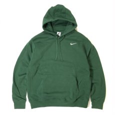 画像1: NIKE Club Fleece Pullover Sweat Hoodie - Dark Green (1)