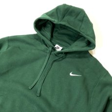 画像2: NIKE Club Fleece Pullover Sweat Hoodie - Dark Green (2)