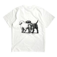 画像2: Coming & Going Designs Labrador Puppies T-Shirts White / カミングアンドゴーイングデザイン ラブラドール パピーズ Tシャツ ホワイト (2)