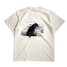 画像2: Coming & Going Designs Basset Hound Puppies T-Shirts Natural / カミングアンドゴーイングデザイン バセットハウンズ パピーズ Tシャツ ナチュラル (2)