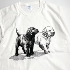 画像3: Coming & Going Designs Labrador Puppies Tee - White (3)