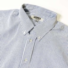 画像2: Edwards Easy Care L/S Oxford Shirts Blue Stripe / エドワーズ ロングスリーブ オックスフォードシャツ ブルーストライプ (2)
