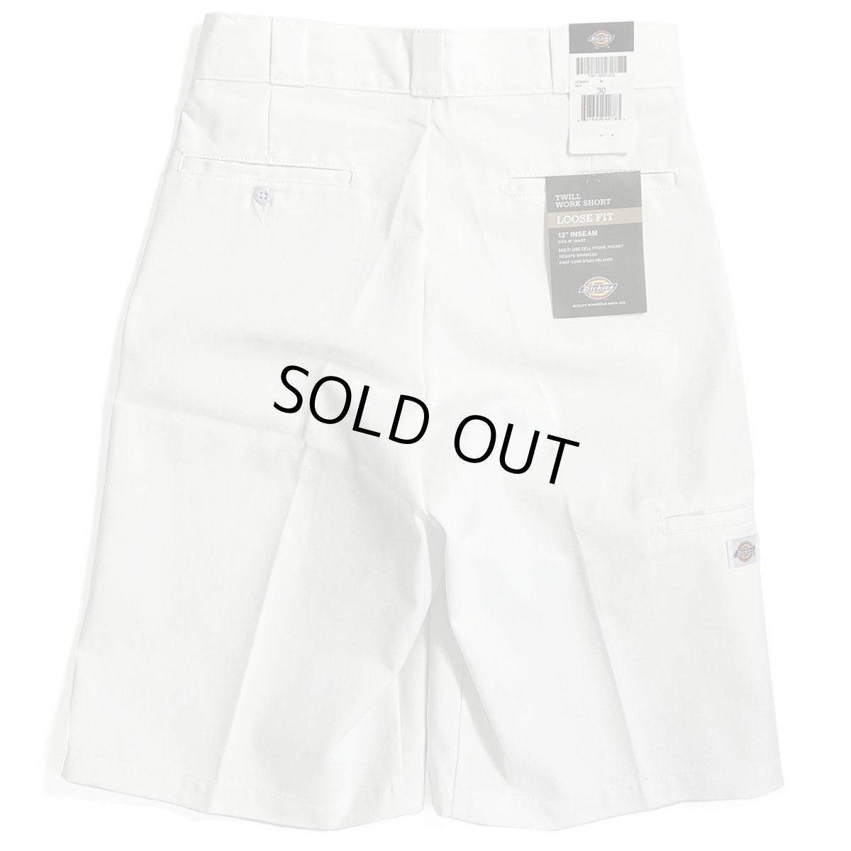 画像1: Dickies 13" Loose Fit Multi-Use Pocket Work Shorts - White (WH) (1)