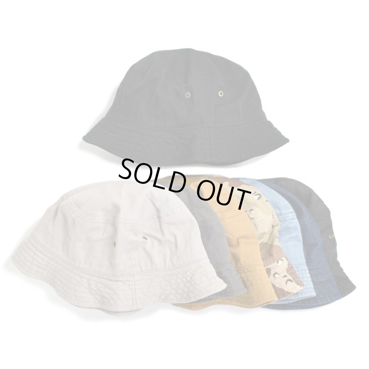 画像1: KBETHOS Solid Cotton Bucket Hat (1)