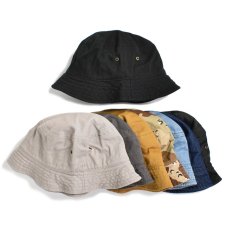 画像1: KBETHOS Solid Cotton Bucket Hat / ケービーエトス ソリッド コットン バケットハット (1)