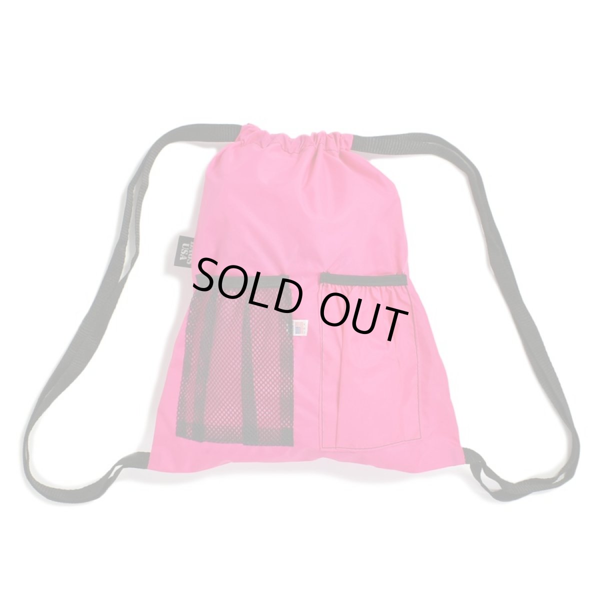 画像1: Bags USA Sky Deluxe Backpack Pink / バッグスユーエスエー スカイデラックス ドローストリング バックパック ナイロン ナップサック ピンク (1)