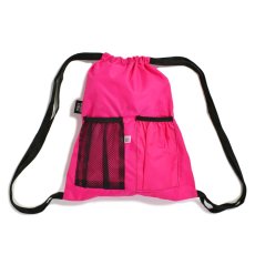 画像1: Bags USA Sky Deluxe Backpack Pink / バッグスユーエスエー スカイデラックス ドローストリング バックパック ナイロン ナップサック ピンク (1)