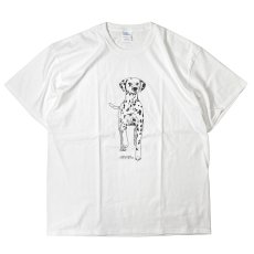 画像1: Coming & Going Designs Dalmatian T-Shirts White / カミングアンドゴーイングデザイン ダルメシアン Tシャツ ホワイト (1)