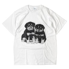 画像1: Coming & Going Designs Rottweiler Puppies T-Shirts White / カミングアンドゴーイングデザイン ロットワイラーパピーズ Tシャツ ホワイト (1)