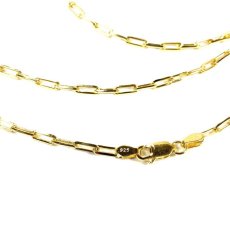 画像3: 18k Gold Plated 1.5mm Link Chain Necklace Gold / 18金メッキ 925 シルバー リンク チェーン ネックレス ゴールド (3)