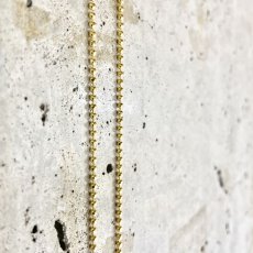 画像4: 18k Gold Plated 1.5mm Cutball Chain Necklace Gold / 18金メッキ 925 シルバー カットボール チェーン ネックレス ゴールド (4)