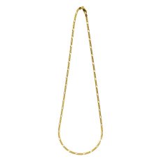 画像2: 18k Gold Plated 1.5mm Figaro Chain Necklace Gold / 18金メッキ 925 シルバー フィガロ チェーン ネックレス ゴールド (2)