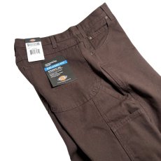 画像5: Dickies Relax Fit Straight Leg Carpenter Duck Jeans - Rinsed Chocolate Brown (RCB) (5)
