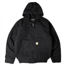 画像1: Carhartt USA J130(104050) Washed Duck Insulated Active Jacket - Black (1)