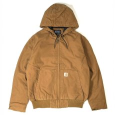 画像1: Carhartt USA J130(104050) Washed Duck Insulated Active Jacket - Carhartt Brown (1)