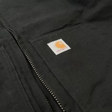 画像2: Carhartt USA J130(104050) Washed Duck Insulated Active Jacket - Black (2)