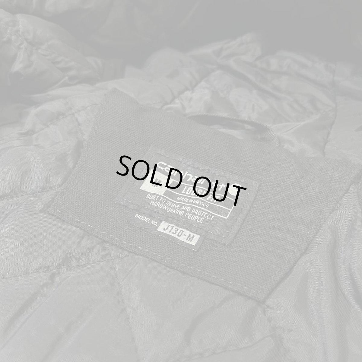 画像4: Carhartt USA J130(104050) Washed Duck Insulated Active Jacket - Black (4)