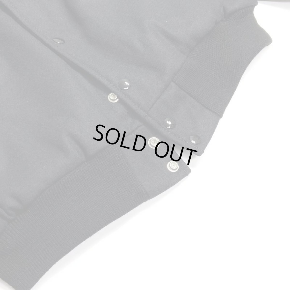 画像4: GAME Sportswear Genuine WoolｘLeather Varsity Jacket - Black (4)