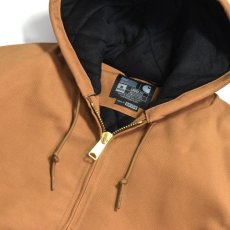 画像4: Carhartt USA J140 Firm Duck Insulated Flannel Lined Active Jacket - Carhartt Brown (4)