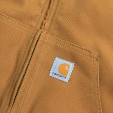 画像5: Carhartt USA J140 Firm Duck Insulated Flannel Lined Active Jacket - Carhartt Brown (5)