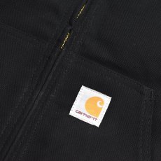 画像5: Carhartt USA J140 Firm Duck Insulated Flannel Lined Active Jacket - Black (5)