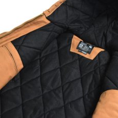 画像3: Carhartt USA J140 Firm Duck Insulated Flannel Lined Active Jacket - Carhartt Brown (3)