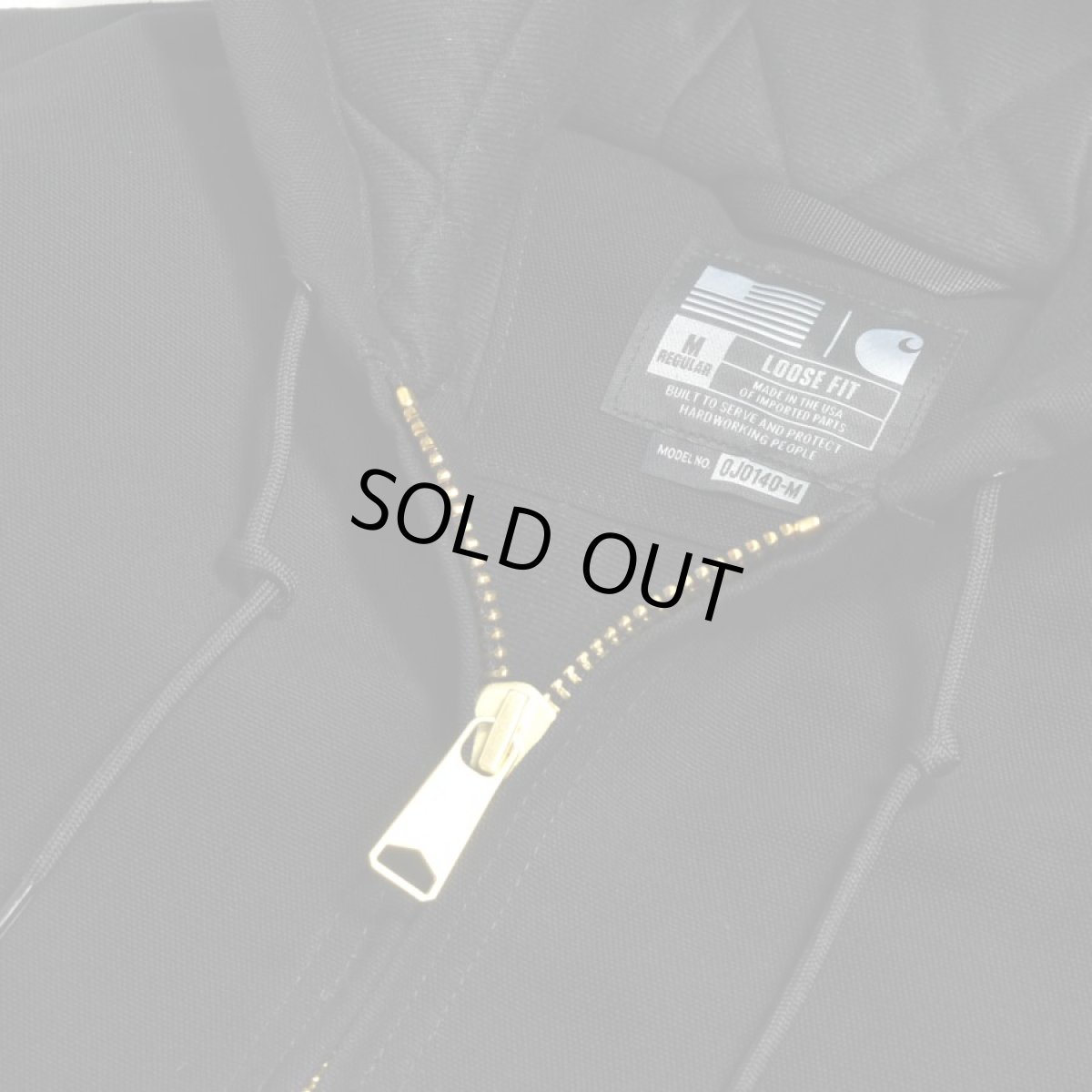 画像4: Carhartt USA J140 Firm Duck Insulated Flannel Lined Active Jacket - Black (4)